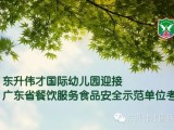 伟才幼儿园迎接广东省餐饮服务食品安全示范单位考评